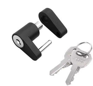 1/4 Inch Black Zinc Alloy Steel Receiver Lock Trailer Hitch Pin Coupler Parts Accessories for Trailers