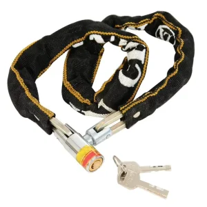 1.2 Meter Reinforced Bicycle and Motorcycle Chain Lock with Keys