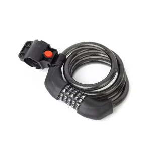 1.2m/1.5m Stainless Steel Bicycle Cable Chain Lock with 5-Digit Combination