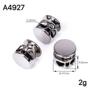 10X10mm Nickel Free Zinc Alloy Metal Rope Ends Locks Cord End Stopper Lanyard Clips Garment Accessory Custom Color