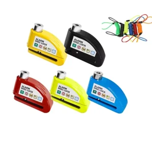 110dB Alarm Disc Brake Lock Anti Theft Motorcycle Lock Waterproof Bike Lock For Scooter Factory Direct OEM Supply