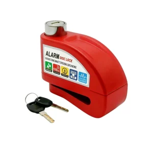 110dB Anti-Theft Alarm Disc Lock Multiple Colors Aluminum Alloy Rust-Proof Security Lock for Motorcycle Bicycle