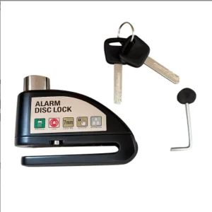 110dB Waterproof Motorcycle Smart Disk Lock with Key Alarm Reminder Rope Bag Safety Anti-Theft Lock 2 Keys