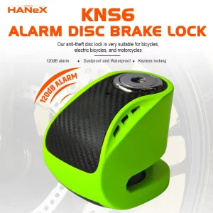 120-Decibel Alarm Disc Brake Lock for Motorcycles, Electric Bikes and Scooters