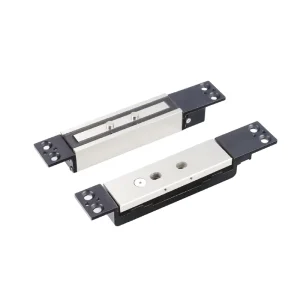 1200kg Shear Lock Electric Magnetic Lock 182x30x25mm 12V 24V Power Open 0.5-2.5s Time Delay Wooden Glass Metal Fireproof Doors