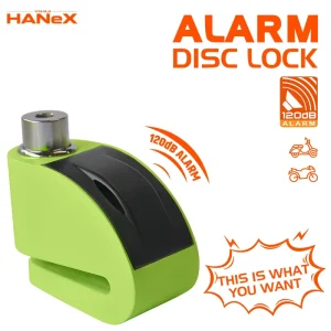 120dB Alloy Steel Alarm Disc Brake Lock for Motorcycle and E-Scooter