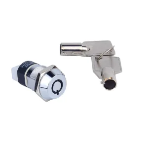 12mm IBK 301 Mini Brass 202 Flat Key Zinc Alloy Micro Industrial Use Tool Box Key Lock Electric Lock Switch