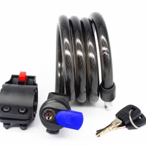 12mm x 1.2m Anti Theft Chain Cable Lock with Key for Mountain Bikes, Motorcycles, and Bicycles