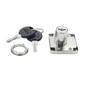 134 Furniture Drawer Lock Zinc Alloy Drawer Cabinet Lock Office Drawer Lock Chrome-Plated