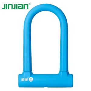 14mm Heat-Treated Alloy D-Shackle U Lock with Silicone Coating for Mountain Bikes and Motorcycles