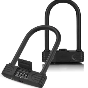 16 mm Heavy-Duty 4-Digit Combination Bicycle U-Lock