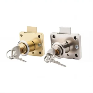 16mm Plastic Drawer Cabinet Safety Lock with Key for School Villa Office Use
