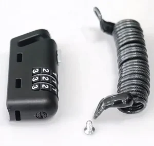 3-Digit Combination Portable Helmet Lock Lightweight Bicycle Motorcycle and E-Bike Lock
