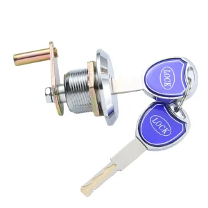 32/48mm Brass Lock Cylinder Double Keyway Rim Lock Bright Chrome Finish ANSI Grade 1
