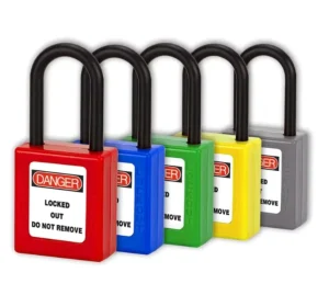 38mm Nylon Security Durable Plastic Padlock Industrial Use Safety Lock