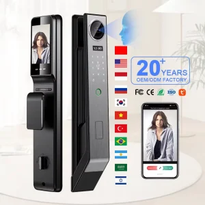3D Face & Fingerprint Recognition Smart Door Lock Tuya App Remote Control Cerradura Inteligente Fechadura De Porta Smart Locks