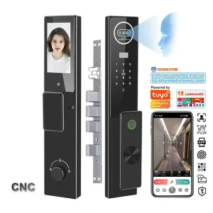 3D Face ID Smart Door Lock Tuya WiFi Camera Video Intercom Waterproof Cerradura Inteligente for Outdoor Security