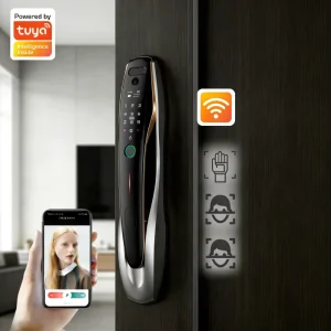 3D Face Recognition Fingerprint Electronic Gate Lock with WiFi and Keyless Entry