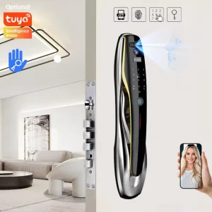 3D Face Recognition Smart Lock with Wi-Fi, Aluminum, Biometric Automatic Lock for Home