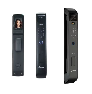3D Face Smart Lock Electronic Deadbolt Card Mechanical Key Unlock for Stainless Steel Polished Finish