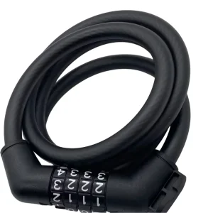 4-Digit Code Combination Lock Steel Cable Bicycle Lock for Mountain Bike Road Bike