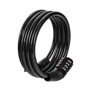 4 Digit Combination Lock Waterproof Anti Theft Cable Bike Lock