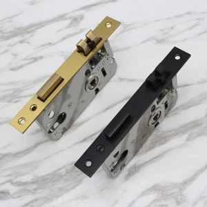 4558 Stainless Steel Mortise Lock Body for European Interior Doors, Custom Color Plate