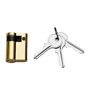 45mm Half Euro Brass Door Lock Cylinder
