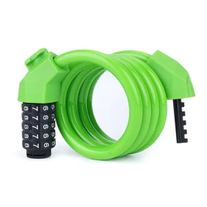 5-Digit Bicycle Password Lock with Extended Steel Cable and Bracket
