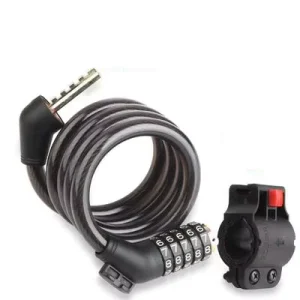5-Digit Code Combination Bike Lock Security Steel Cable Bicycle Lock