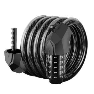 5-Digit Heavy Duty Waterproof Steel Bike Combination Lock for Kids and Mountain Bikes