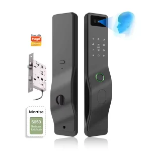 5050 Indoor Fingerprint Smart Lock with Password, Face Recognition and WiFi for Wooden Doors