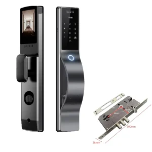 6085 Aluminum Mortise WiFi Video Intercom Smart Lock with App and Remote Control for Home