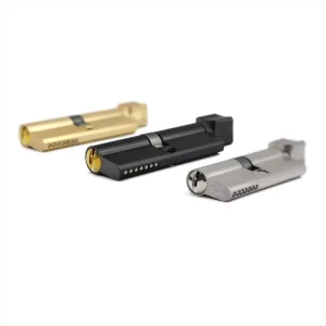 60mm Euro Profile Brass Door Lock Cylinder with 5 Keys Anti-Rust Corrosion Resistant Anti-Theft