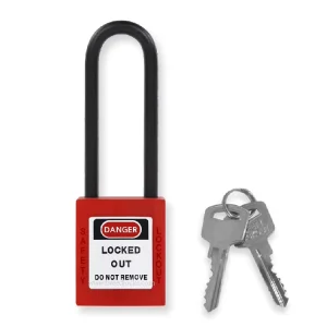 6MM*76MM Long Shackle Nylon Body Padlocks for Electrically Industrial Lock KA KD G31D