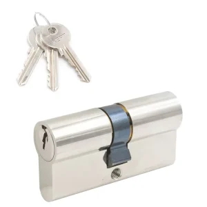 70 mm Euro Profile Door Lock Cylinder with 3 Brass Keys