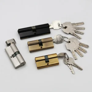 70mm Commercial Mortise Door Lock with Knob and Keys, Single or Double Opening, Copper and Aluminium Components