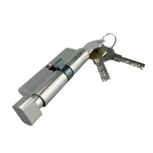 75mm Silver Aluminium Alloy Single Open Lock Cylinder