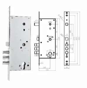 85 mm Armored Security Door Mechanical Lock