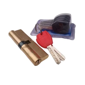 85mm Double Open Brass Key Cylinder Lock Door Brass Lock Cylinder