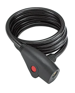 8mm Steel Coil Cable Locks with Clip Mounting System