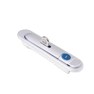 AB301 Zinc Alloy Push Button Panel Lock Swing Door Handle Plane Lock with Key