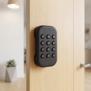 ABS PIN Code Password Smart Cupboard Door Lock Black