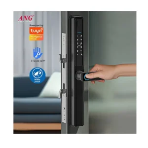 ANG Aluminum IP66 Waterproof Tuya Wifi Digital Lock Electronic Smart Door Lock for Sliding Glass Door
