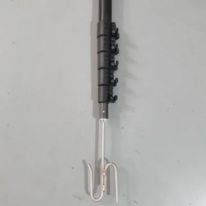 ASEK Carbon Fiber Telescopic Pole Multi Adjustable Length with Hook for Container Handling with Mental Hook