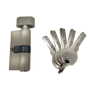 Accept Customize logo 60mm High Security Brass Euro Lock Cylinder with 5 Reversible Keys