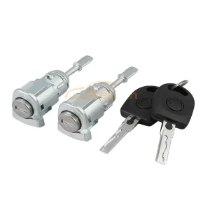 Aelwen Left Right Door Lock Cylinder with 2 Keys for VW Golf Jetta Passat Polo OE 604837167 604837168