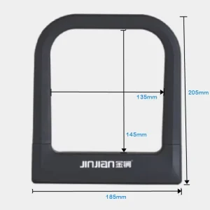 Alloy Hardened Steel Bicycle and Motorcycle U Lock Model 621 20×16.5×3.5cm