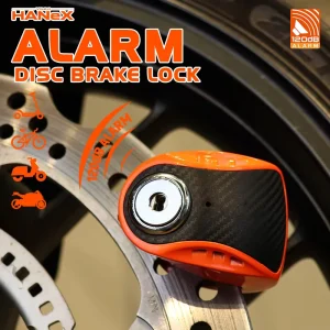 Alloy Steel 120dB Alarm Motorcycle Brake Disc Lock