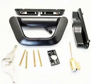 Aluminium Sliding Door Accessories Handle Lock with Lock Body and Key